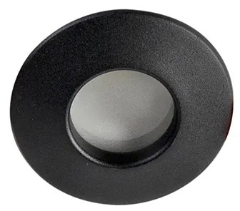 Set di 6 faretti da incasso moderni neri IP44 - Gap