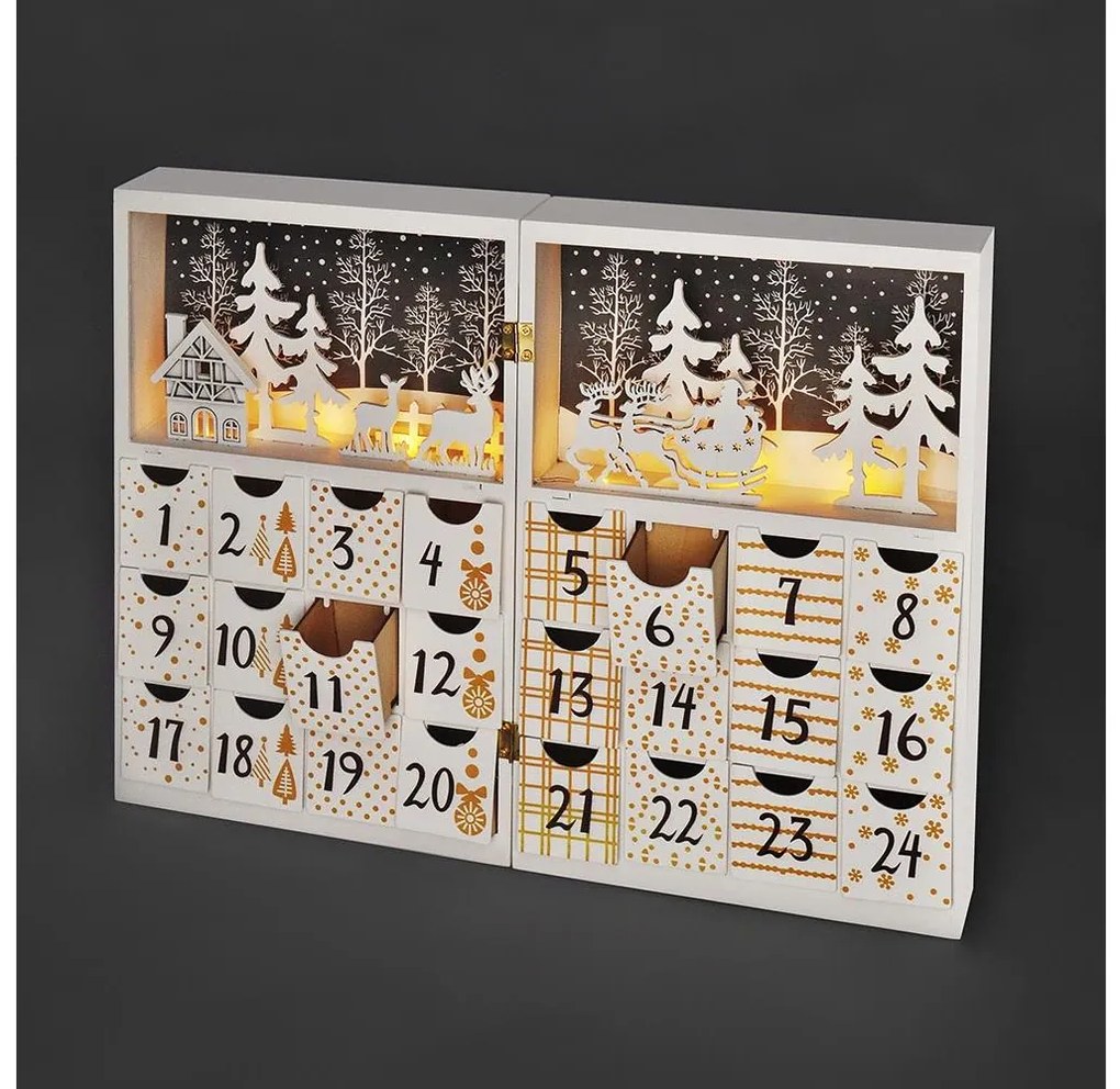 Solight 1V244 - Calendario dell'Avvento LED/2xAAA
