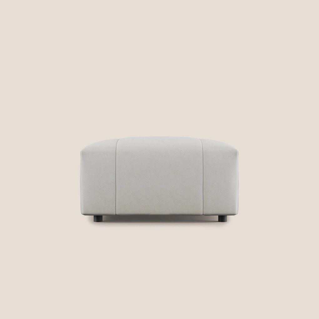 Giotto pouf in morbida microfibra effetto velluto impermeabile idrorepellente T09