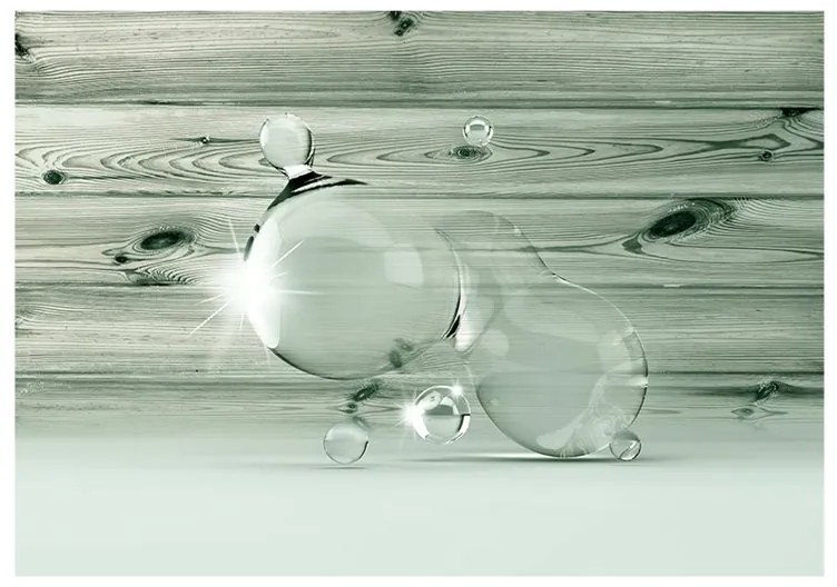 Fotomurale   Beauty in Drops of Water  Colore Marrone, Dimensioni e Misure 250x175