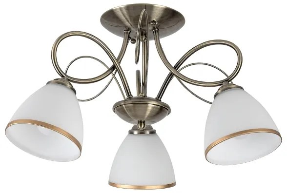 Brilagi - Plafoniera FRED 3xE27/60W/230V Ø 59 cm bronzo