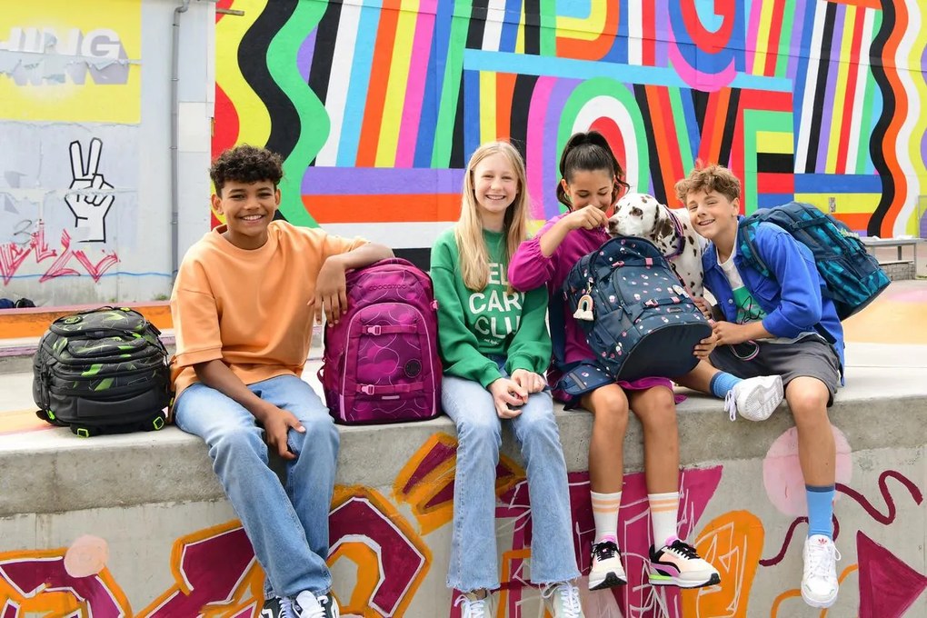 Zaino scuola coocazoo MATE, Bubble Dreams, certificato AGR