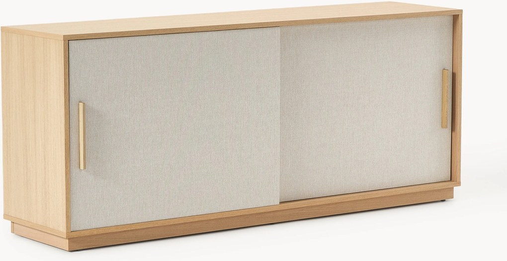 Credenza in legno con frontale imbottito Wisp