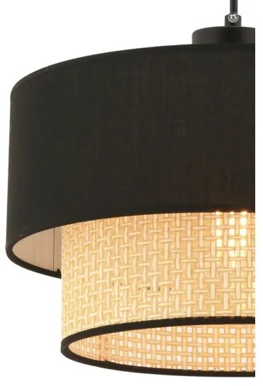 Lampadario a sospensione con cavo ECHO 1xE27/60W/230V nero/beige