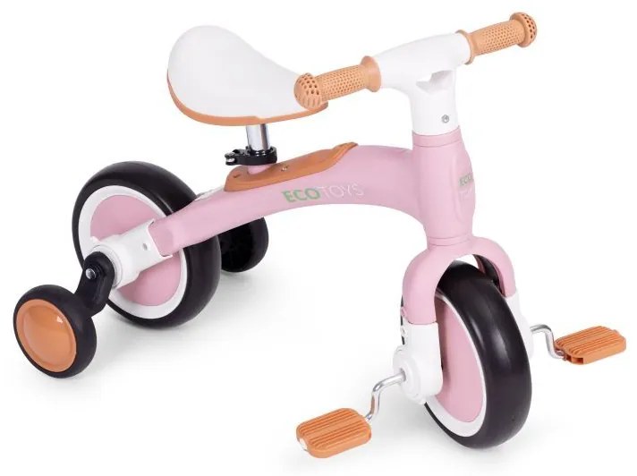 Scooter con pedali rosa