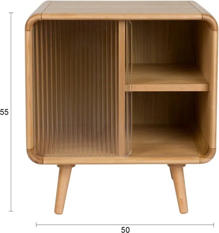 Tavolino in legno massiccio 40x50 cm Rise – Zuiver