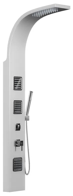 Colonna da doccia idromassaggio 20 x 150 cm Argento  - TYRA