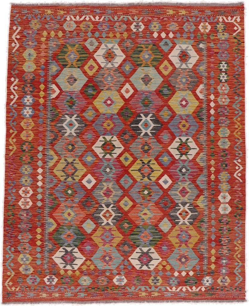 Kilim Tappeto 200 x 250 (Afghanistan) Tessuto A Mano