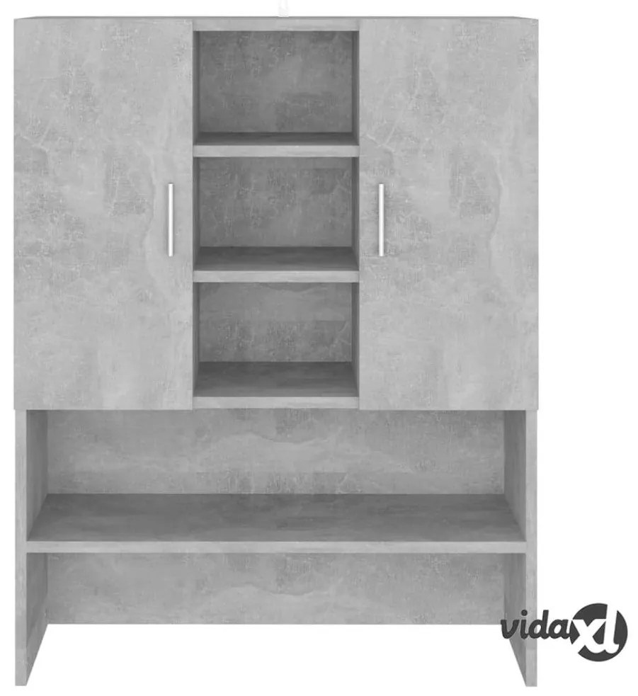 vidaXL Mobile per Lavatrice Grigio Cemento 70,5x25,5x90 cm