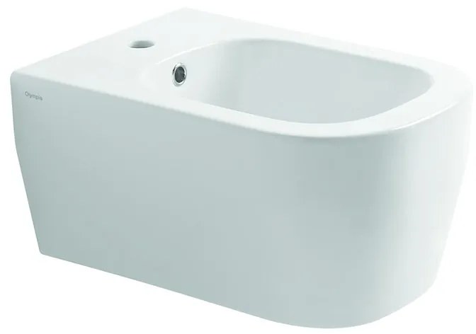 Bidet sospeso bianco lucido tutto evo + kit di fissaggio OLYMPIA CERAMICA L 36 x H 42 x P 53 cm