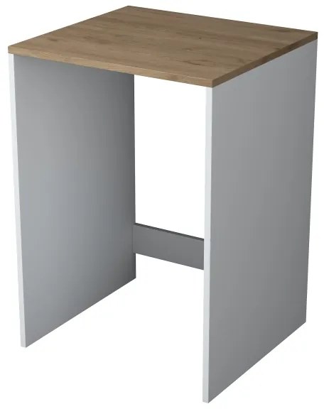 Mobile per lavatrice RANI 65x91,8 cm bianco/marrone