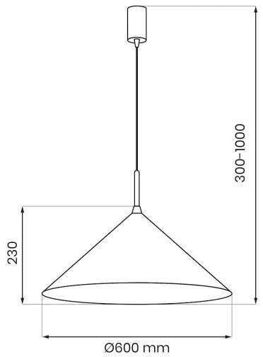 Lampadario a sospensione con cavo CAPITAL 1xGX53/15W/230V Ø 60 cm blu