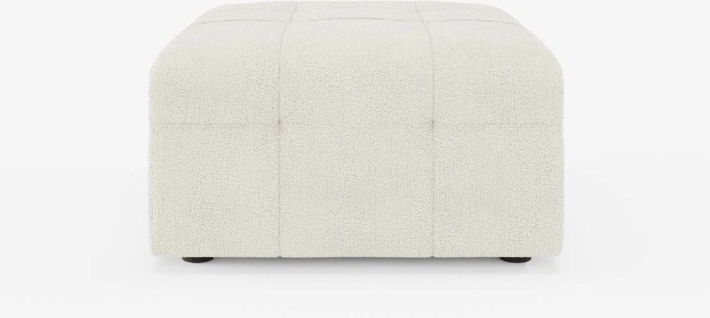 Mosaic pouf e modulo in bouclé - 96x77 cm design capitonné in tessuto smacchiabile T21