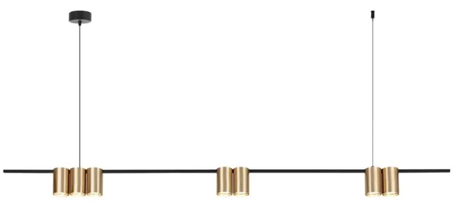 Lampadario a sospensione con filo GENESIS 7xGU10/8W/230V oro