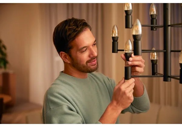 SET 2xLED Lampadina Dimmerabile Philips Hue WHITE FILAMENT E14/4,5W/230V 2100K