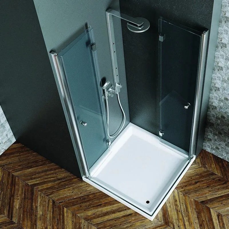 Kamalu - box doccia 60x60 cm doppia apertura a libro modello ks7000