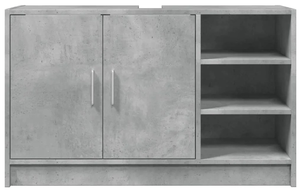 Mobile lavabo grigio cemento 90x29x55 cm in truciolare