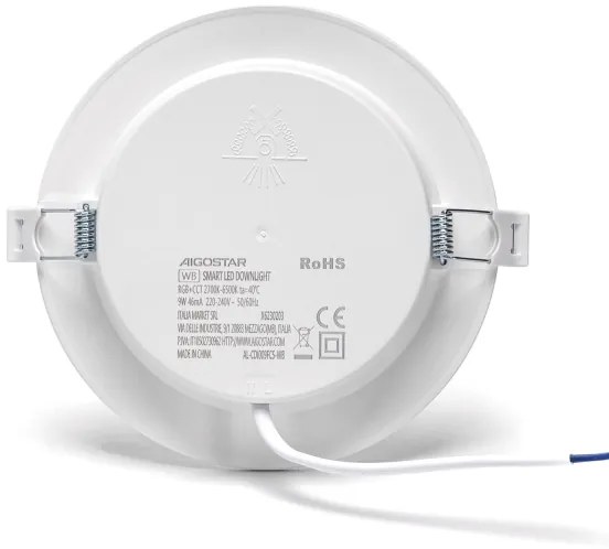 Aigostar - LED RGBW Lampada da incasso dimmerabile LED/9W/230V 2700-6500K Wi-Fi