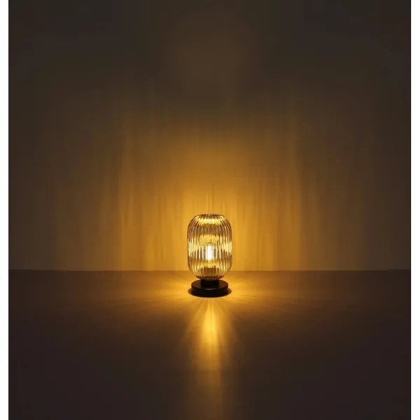 Globo 15469TS - Lampada da tavolo NORMY 1xE27/40W/230V grigio