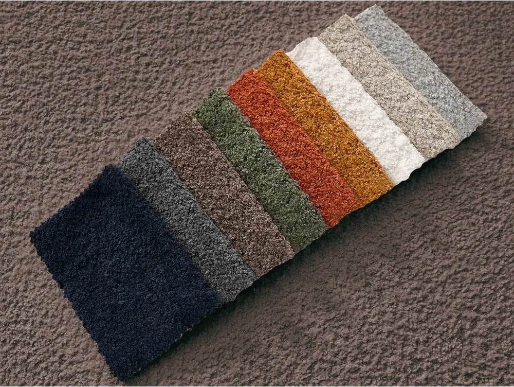 Poltrona marrone con rivestimento in bouclé Giorgia – Bobochic Paris