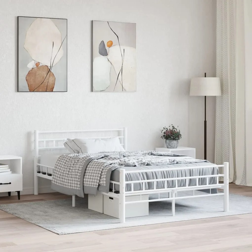 Giroletto Bianco İn Metallo 140x200 Cm /