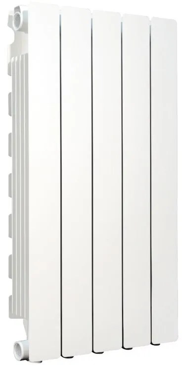 Radiatore acqua calda PRODIGE MODERN in alluminio, 5 elementi, interasse 700 mm, bianco