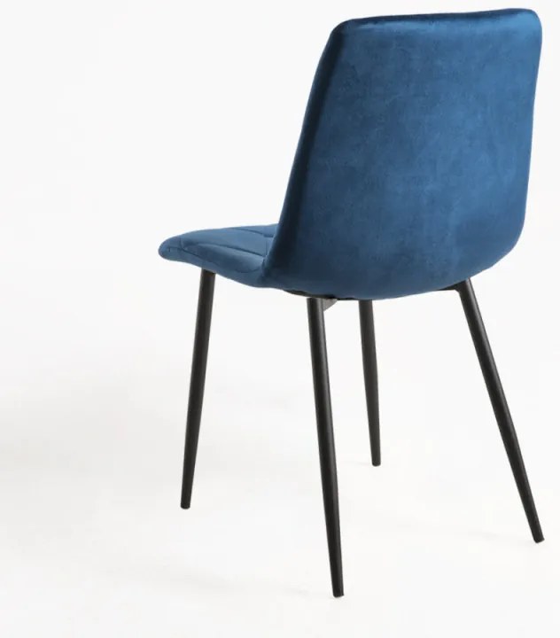 Sedia Lyke Velluto - Blu