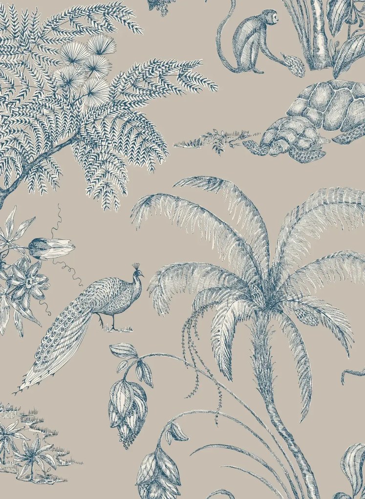 Sandberg Carta da parati Moa - Indigo Blue