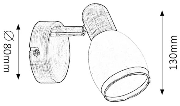 Rabalux 5970 - Faretto ELITE E14/40W