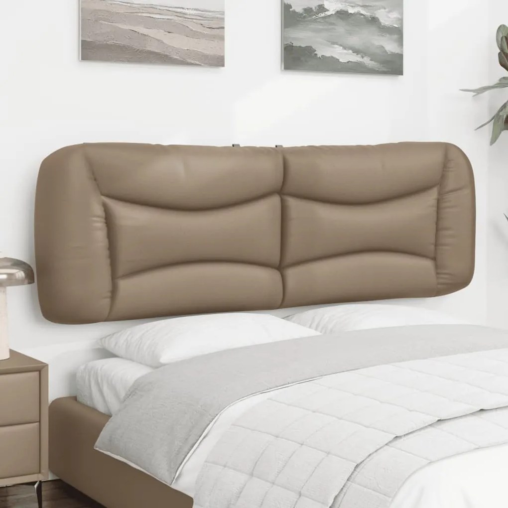 Cuscino testiera cappuccino 160 cm in similpelle
