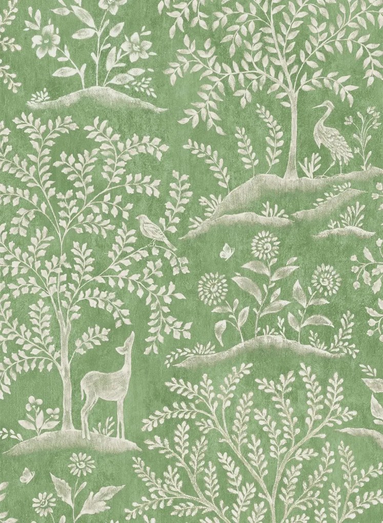 Nina Campbell Carta da parati Foret - Emerald