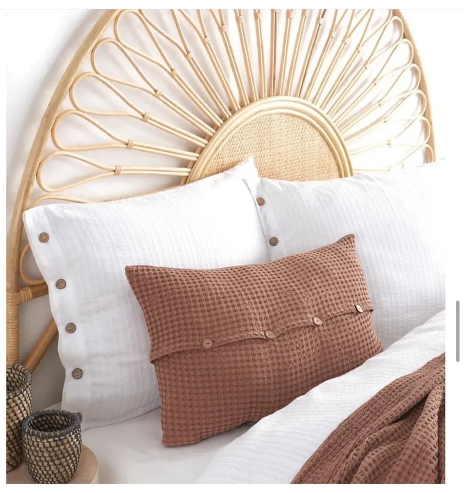 Set copripiumino e federa bianco in cotone renforcé per letto matrimoniale ed esteso 240x220 cm Como Striped – Mila Home Luxury