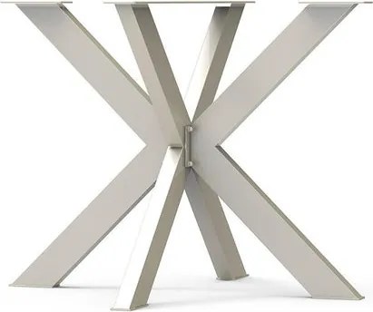 Gamba per mobili a stella STEELMI Stella in acciaio cromo opaco L 56 x P 55 x H 40 cm
