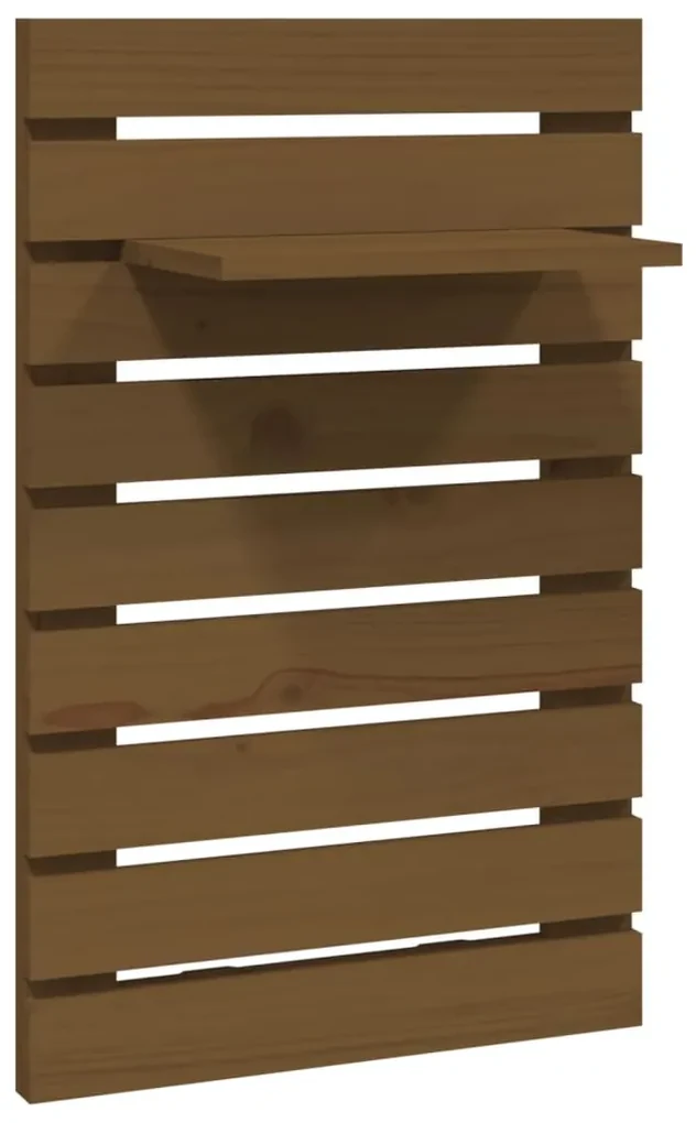 Mensole da letto a parete 2 pz miele legno massello di pino
