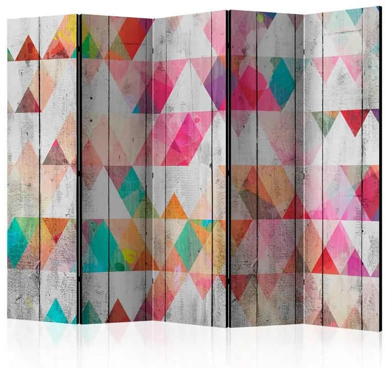 Paravento  Rainbow Triangles II [Room Dividers]  Colore ---, Dimensioni e Misure 225x172