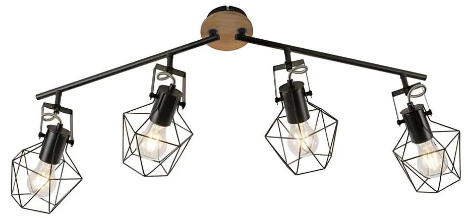 Leuchten Direkt 15674-78 - Luce Spot JARO 4xE27/60W/230V