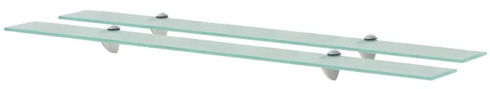 Mensole Galleggianti 2 Pz İn Vetro 100x20 Cm 8 Mm /