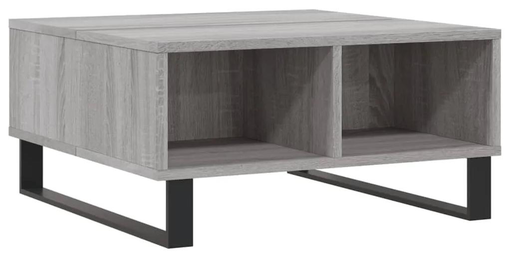 Tavolino da Salotto Grigio Sonoma 60x60x30 cm Legno Multistrato