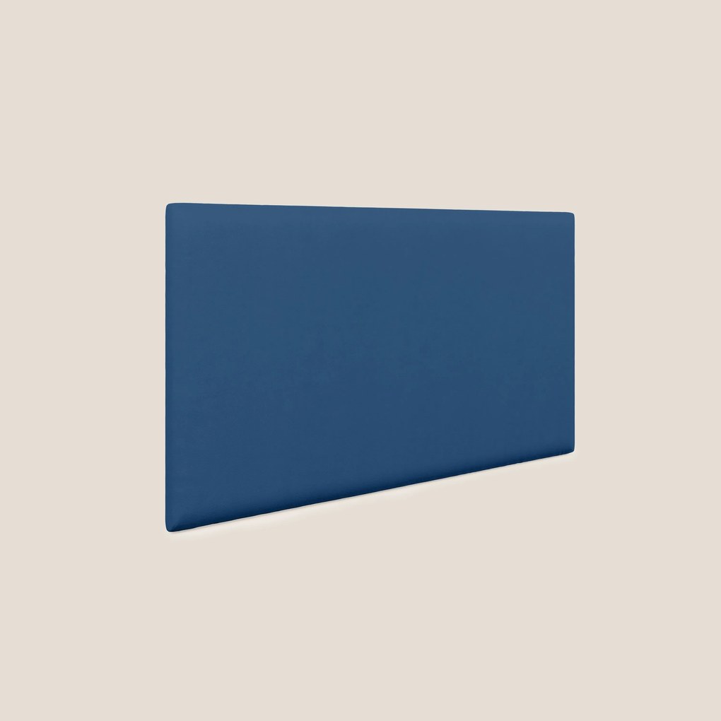 Testata pannello a muro media di varie dimensioni in microfibra smacchiabile T11 blu