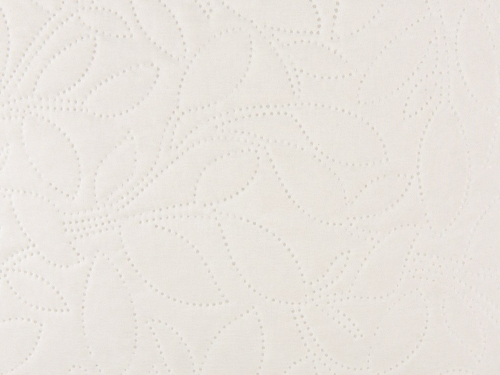 Copriletto trapuntato con cuscini crema 140 x 210 cm RUDKHAN Beliani