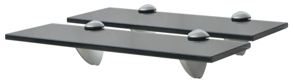 Mensole Galleggianti 2 Pz İn Vetro 30x10 Cm 8 Mm /