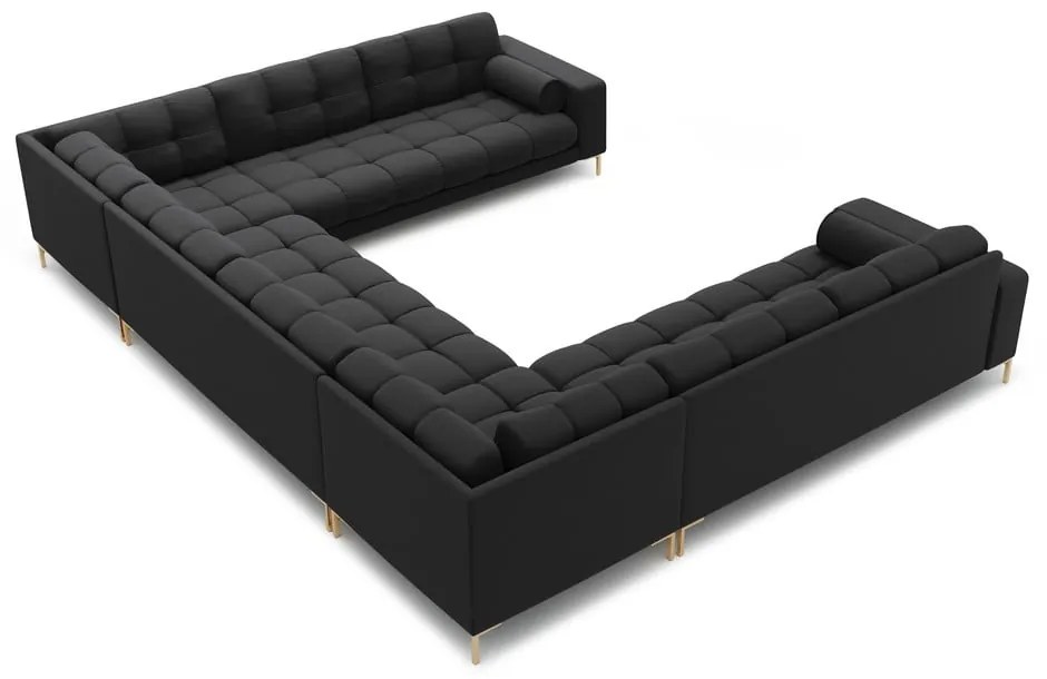 Divano angolare a U grigio scuro Bali - Cosmopolitan Design