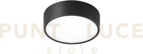 Plafoniera led klio nera in acrilico e alluminio 22w 3000lm 4000k 1...