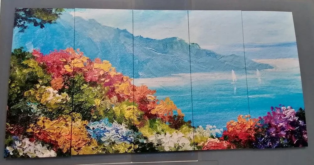 Quadri 5 pezzi – Vista sul mare