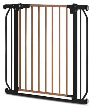 Lionelo - Cancello sicurezza TRUUS SLIM nero/marrone