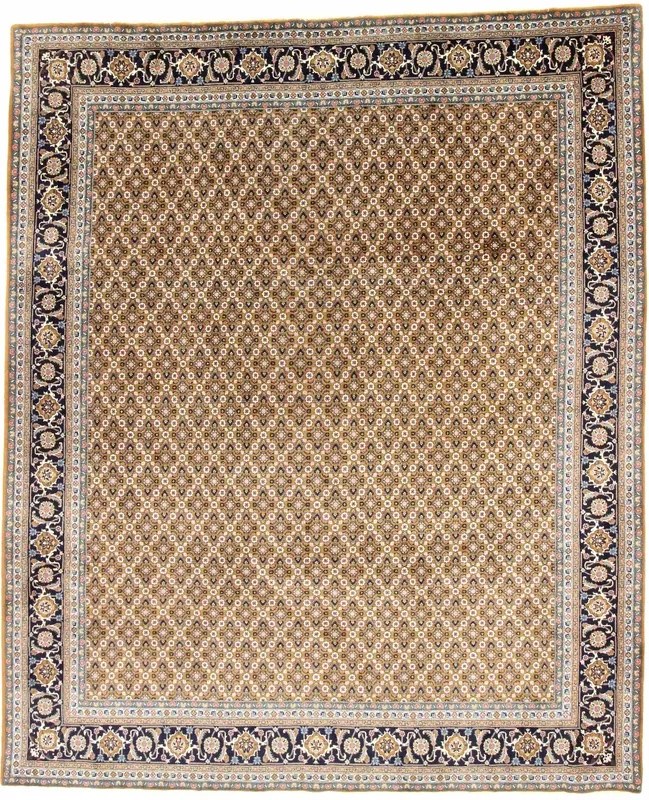 Tabriz Tappeto 300 x 250 Marrone (Iran) Annodato A Mano