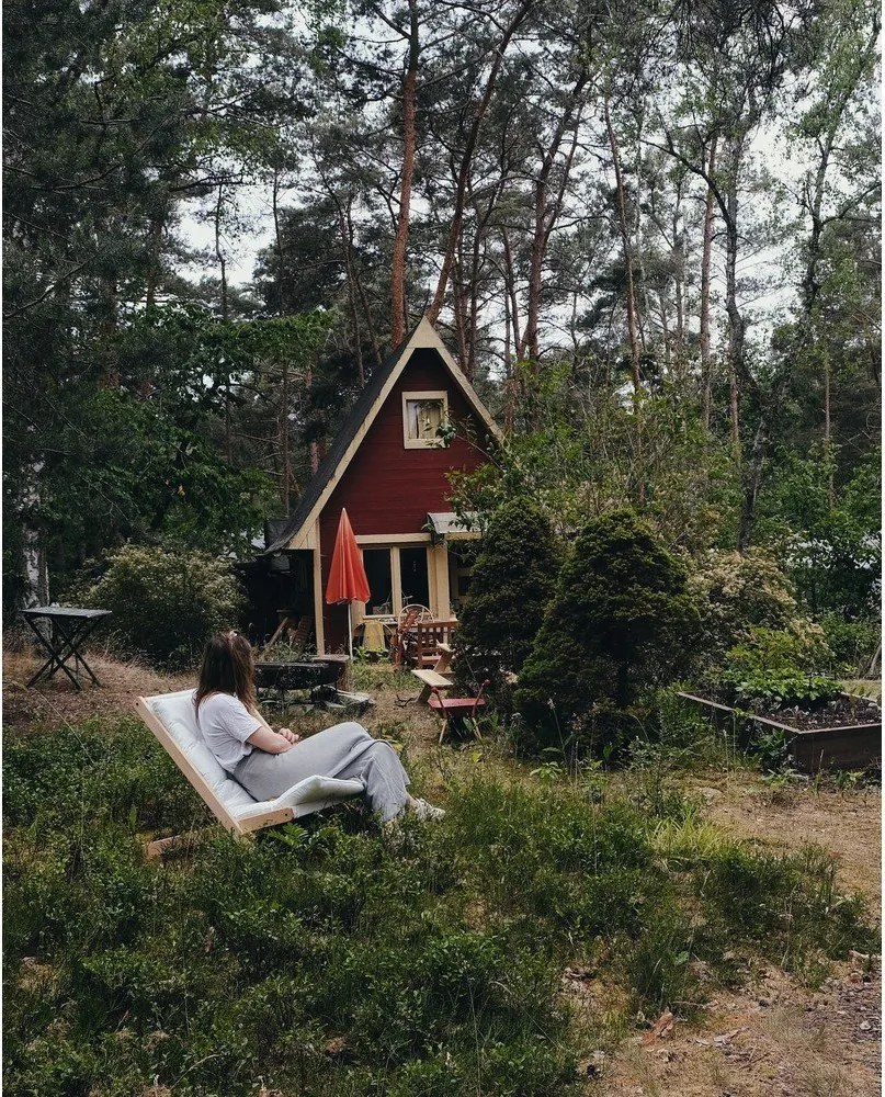 Sedia pieghevole Raw/Bordeaux Boogie - Karup Design