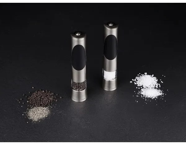 Cole&Mason - Set di macinini elettrici per sale e pepe RICHMOND 2 pezzi 6xAAA