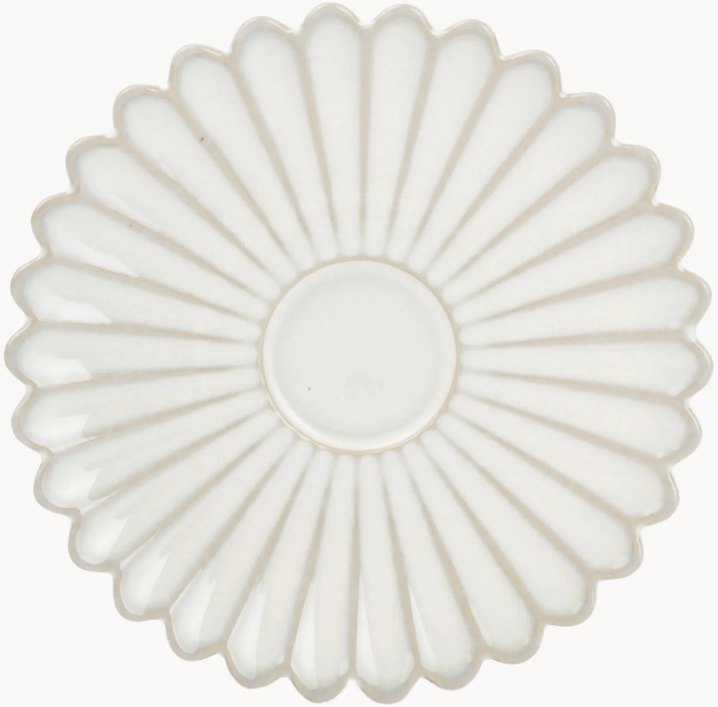 Set di 4 piattini da caffè in porcellana Lotus