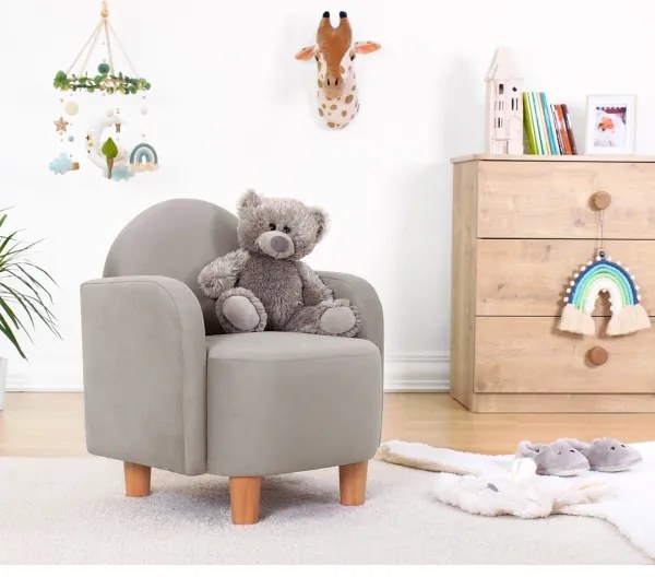 Poltroncina per bambini DORY grigia